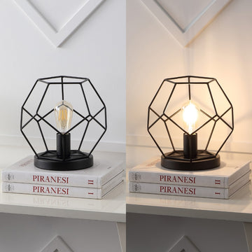 James 10" Metal/Marble LED Table Lamp - JONATHAN Y